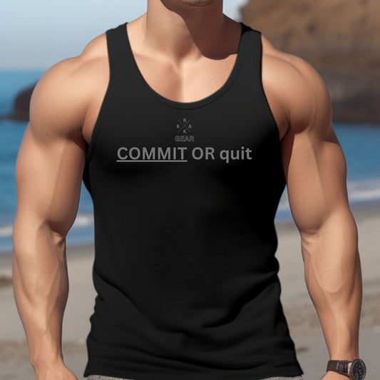 Rakkgear's Men's COMMIT OR quit Tank Top