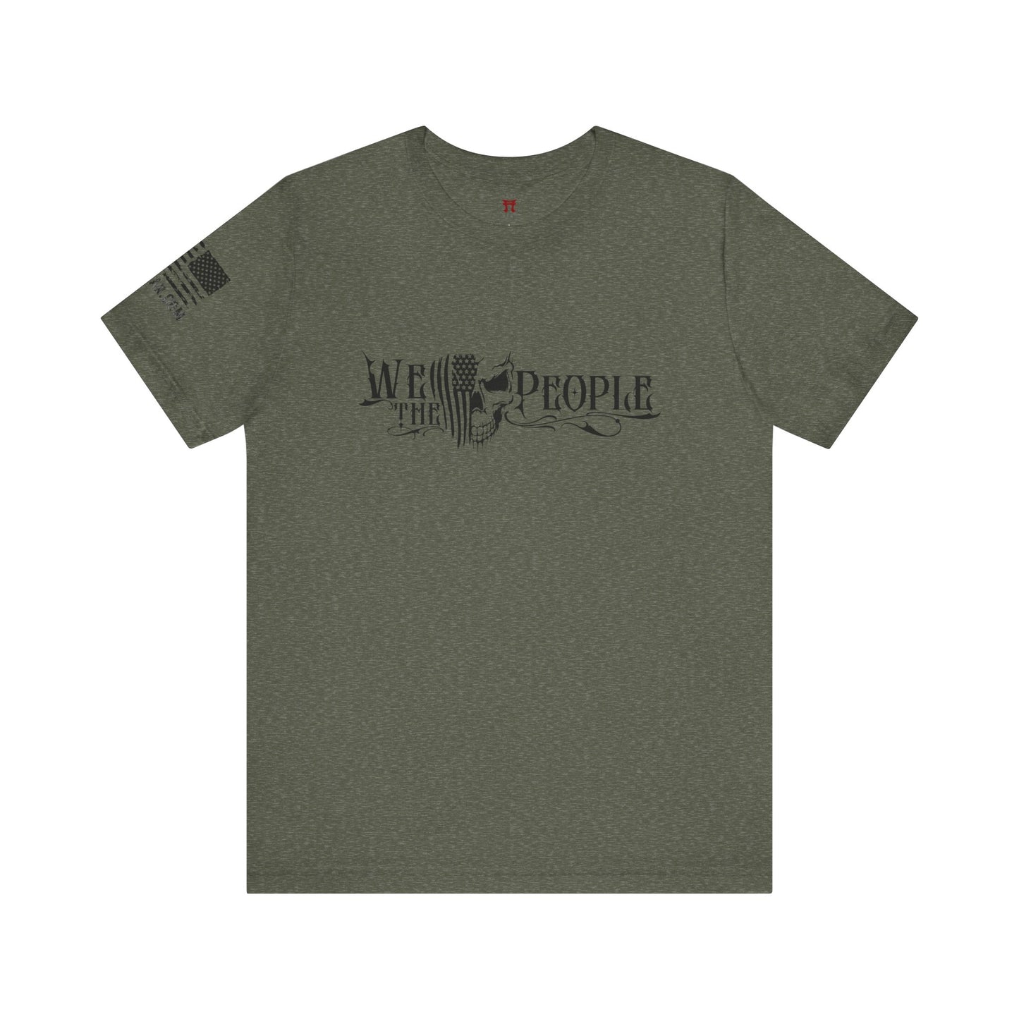 Rakkgear We The People Skull Short Sleeve Tee in military green