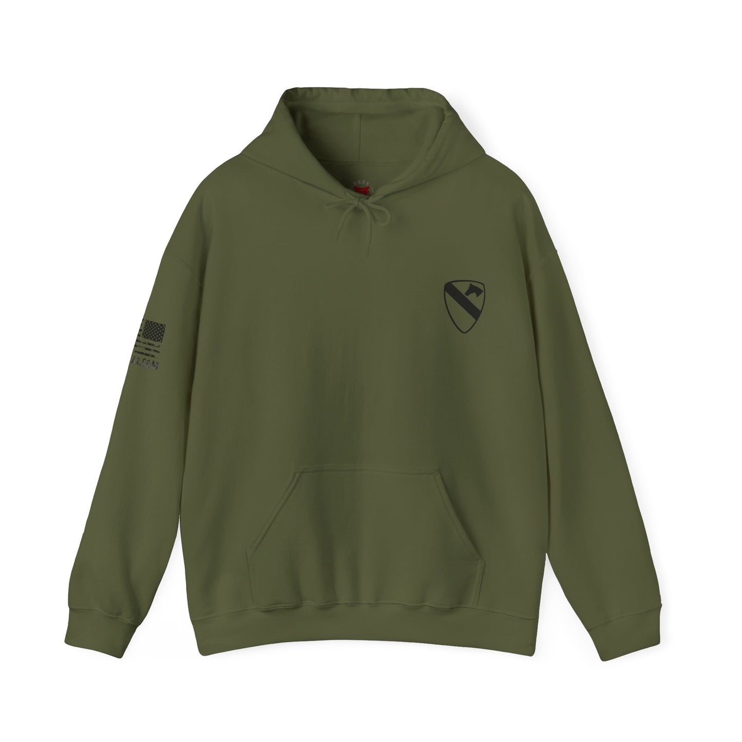 Rakkgear 1st Cav Heavy Hoodie in military green