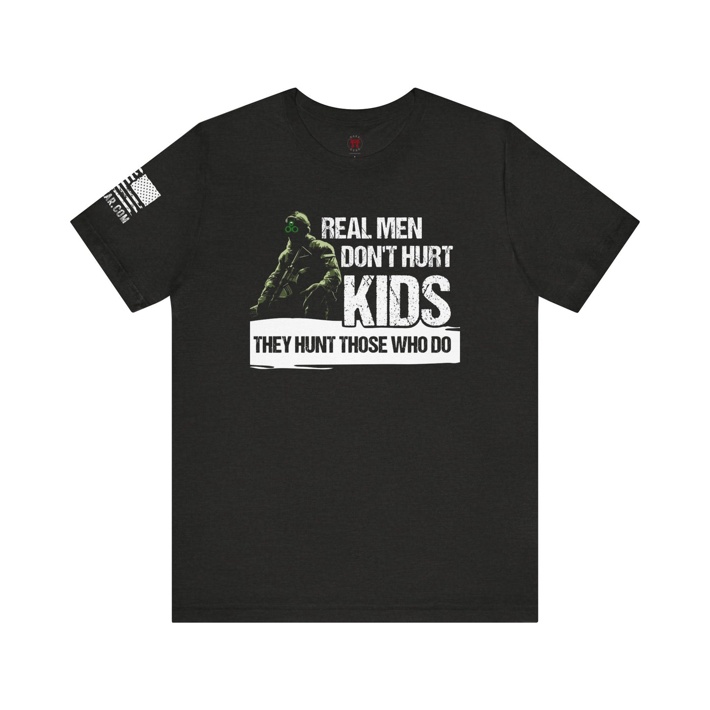 Rakkgear Real Men Short Sleeve Tee in black