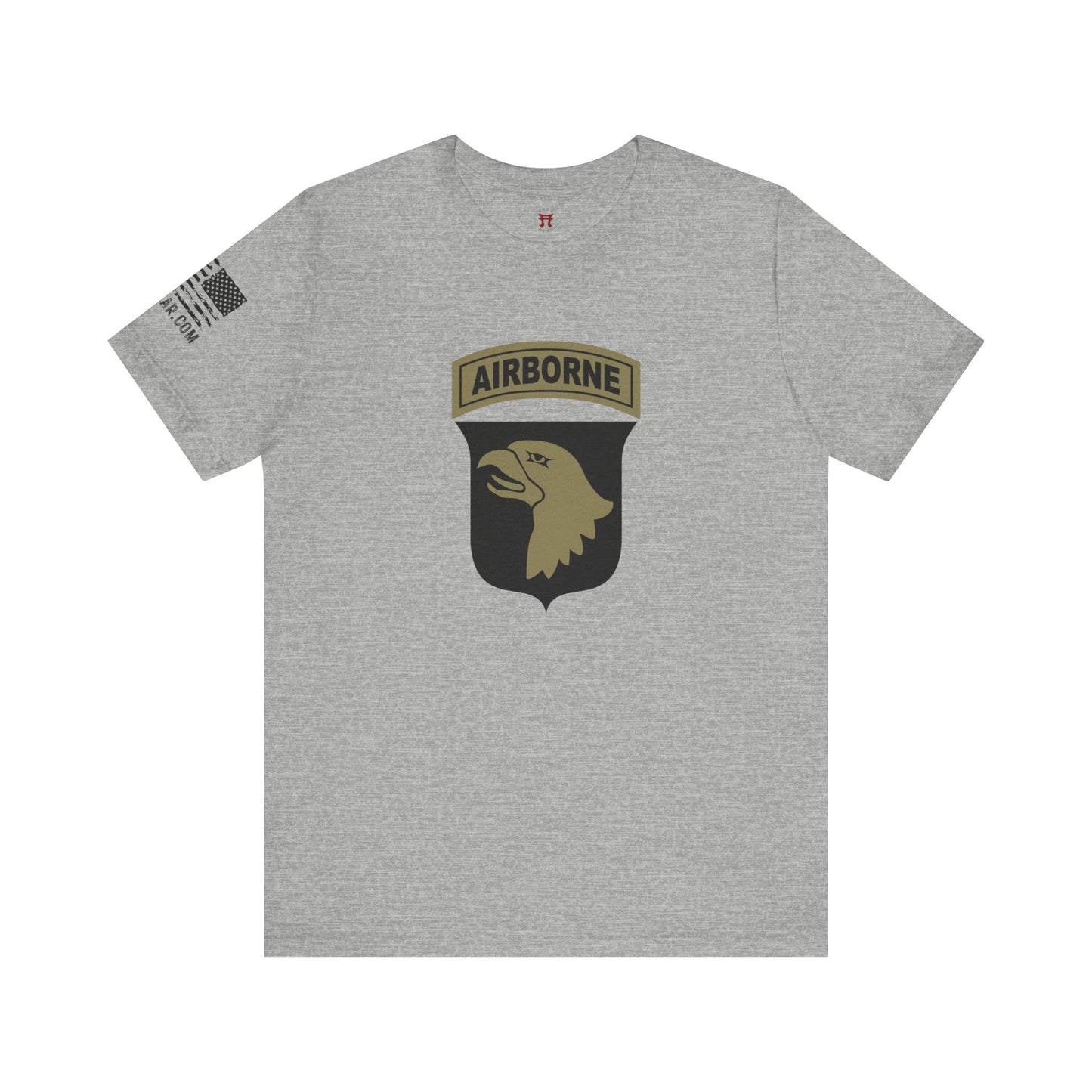 Rakkgear 101st Airborne Camo Screaming Eagle Short Sleeve Tee in grey