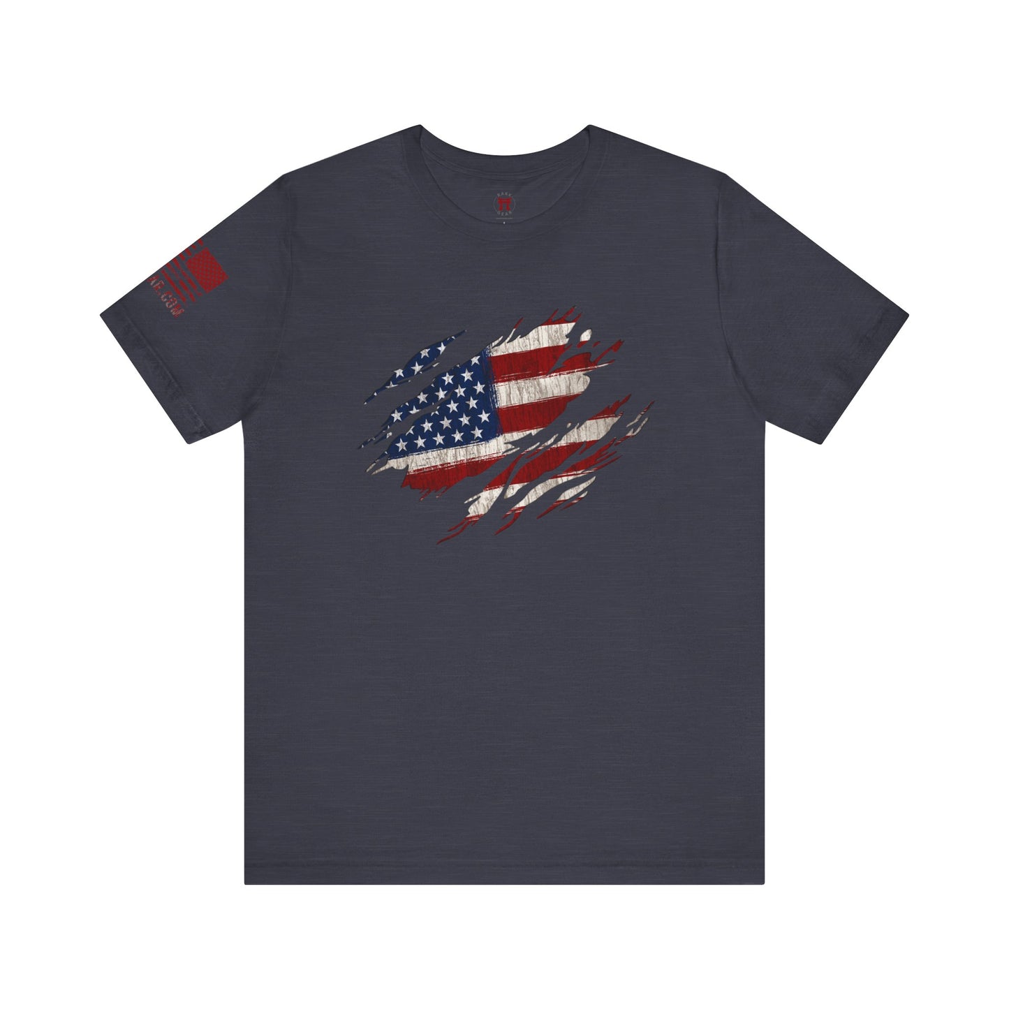 Rakkgear Old Glory Short Sleeve Tee in Navy Blue