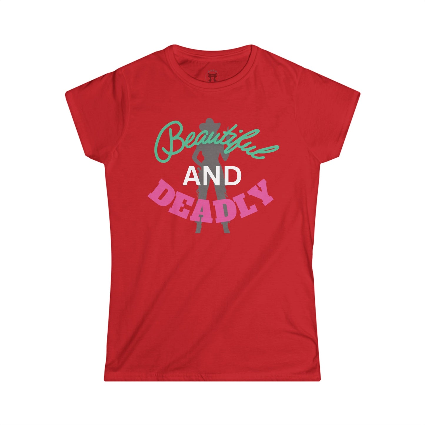 Rakkgear Women's Beautiful and Deadly Short Sleeve Tee in red