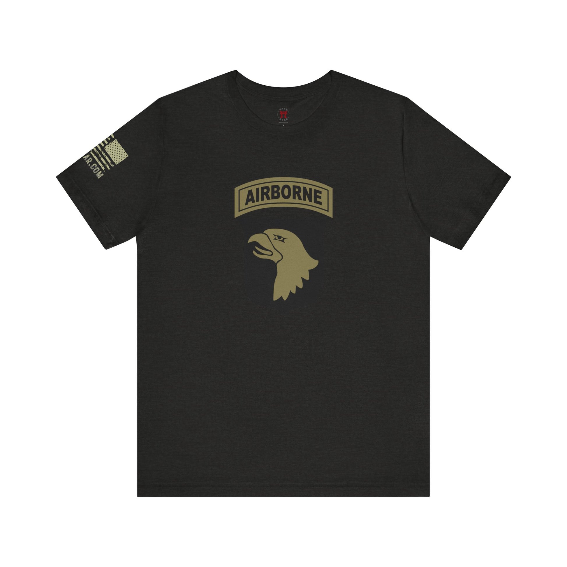 Rakkgear 101st Airborne Camo Screaming Eagle Short Sleeve Tee in black