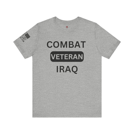 Rakkgear IRAQ Veteran Short Sleeve Tee in sports grey