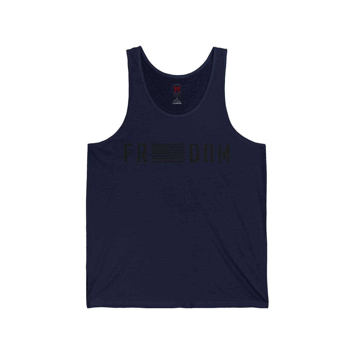 Rakkgear Freedom Flag Tank Top in navy blue