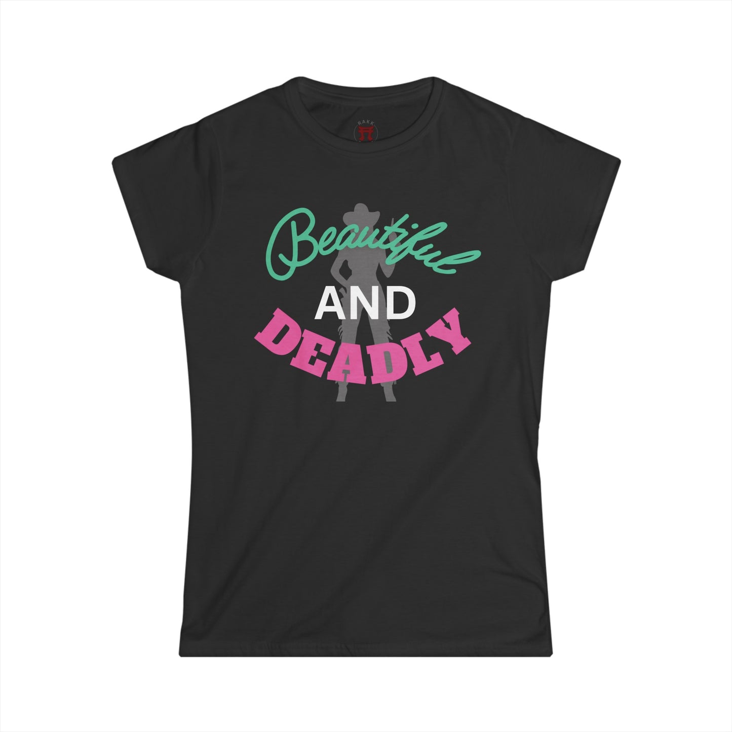 Rakkgear Women's Beautiful and Deadly Short Sleeve Tee in black