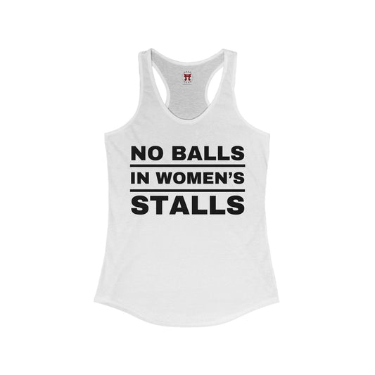 Rakkgear Women's No Balls Tank in White.