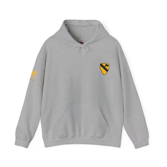 Rakkgear 1st Cav Color Print Heavy Hoodie in grey