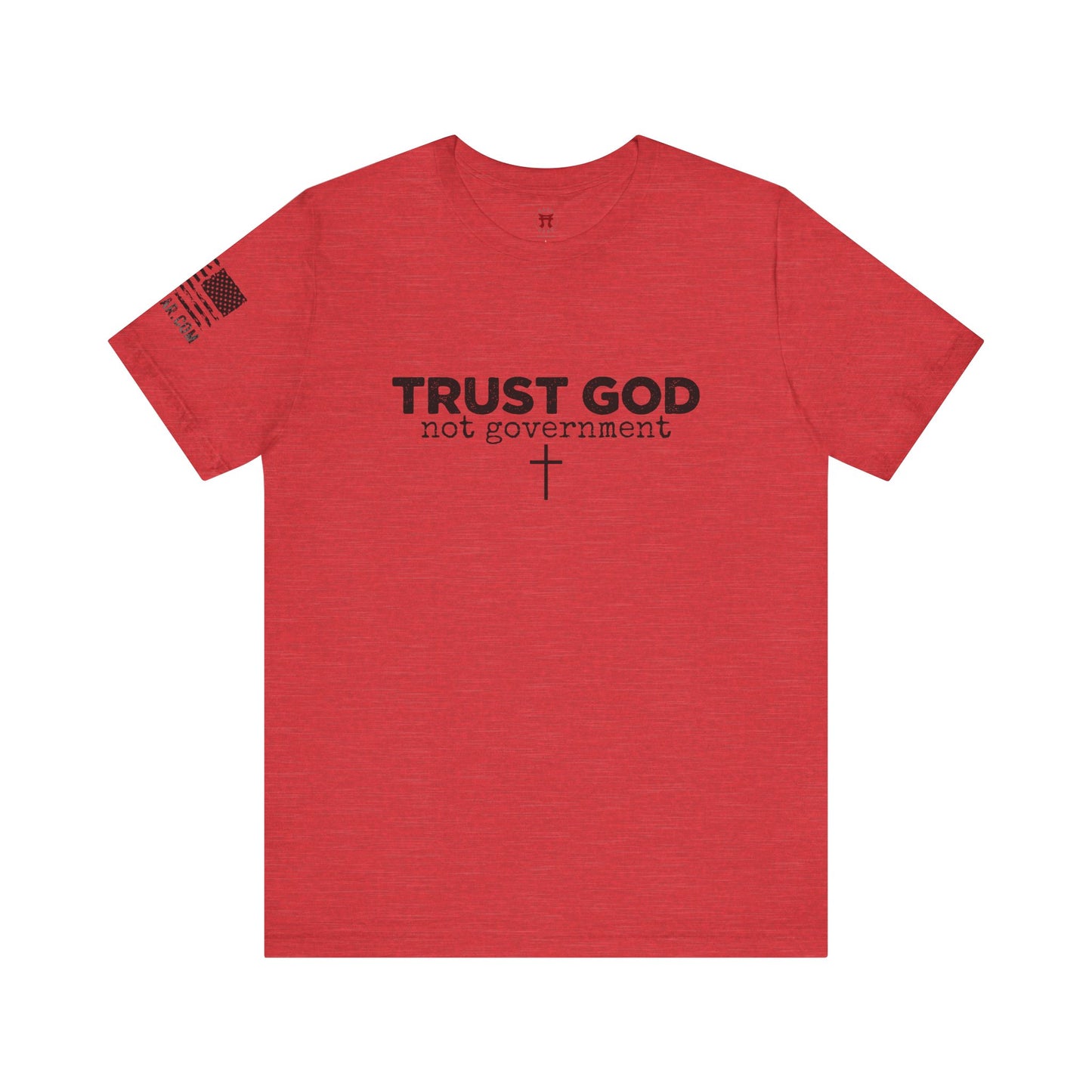 Rakkgear Trust GOD Not Government Short Sleeve Tee in red