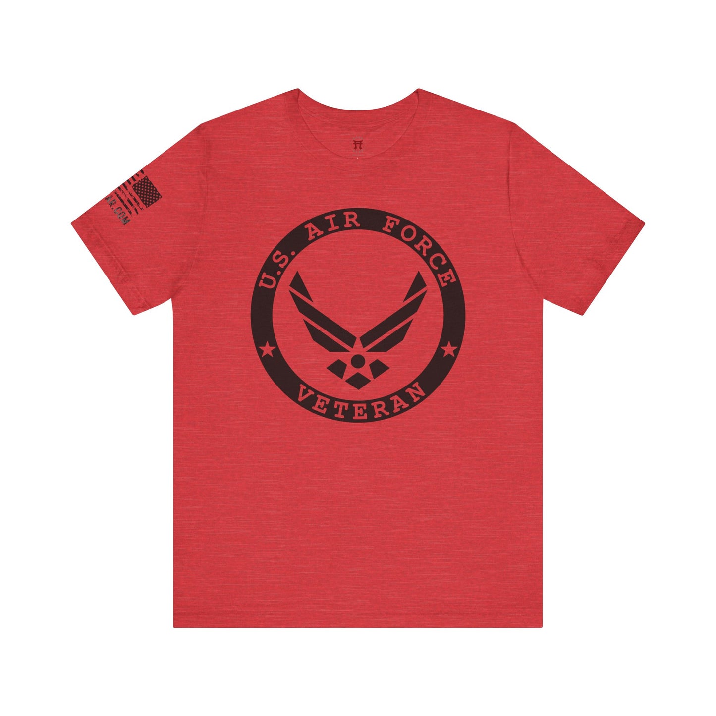 Rakkgear USAF Veteran Short Sleeve Tee in red