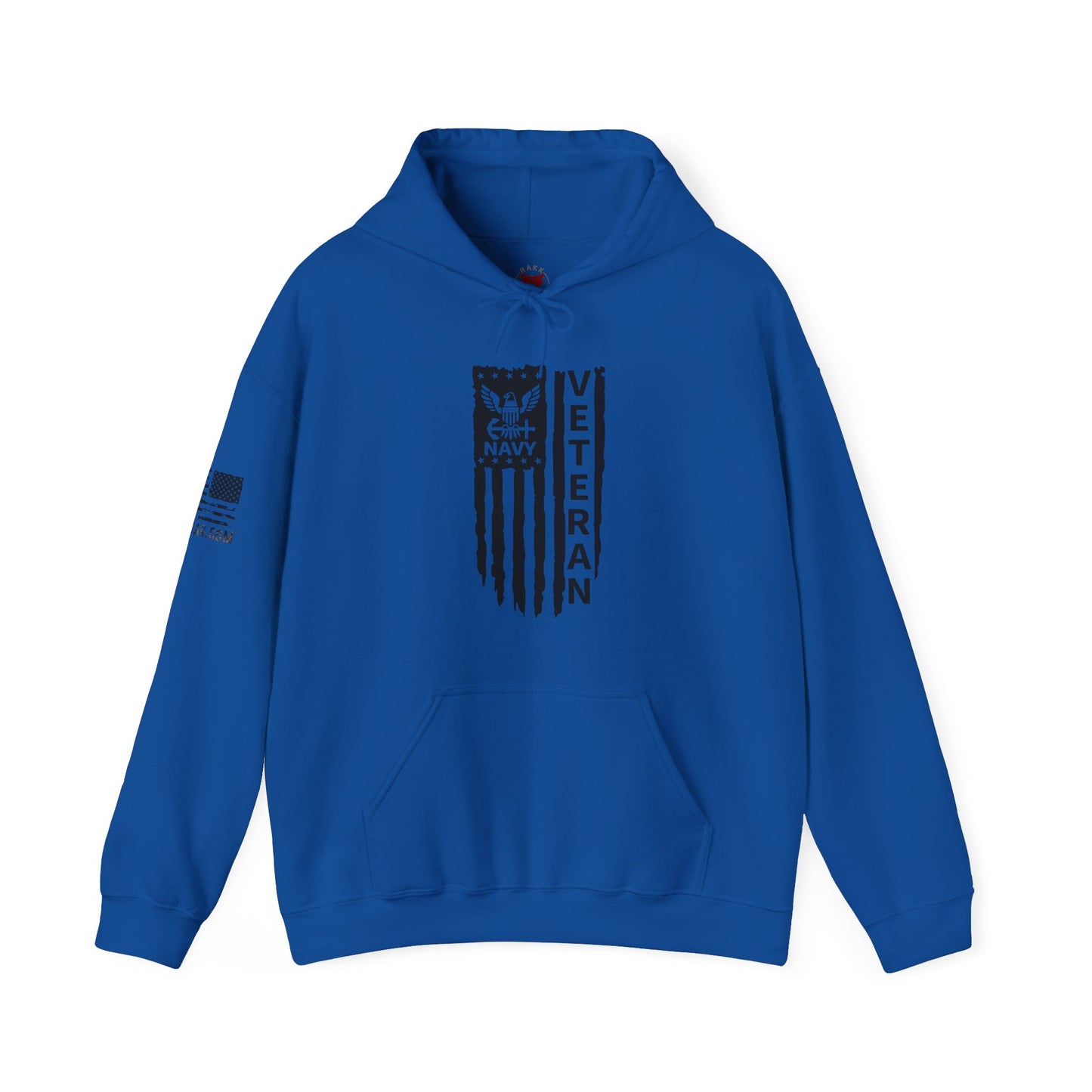 Rakkgear Navy Veteran Heavy Hoodie in blue