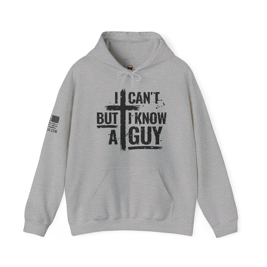 Rakkgear I Can't But I know A Guy Heavy Hoodie in grey