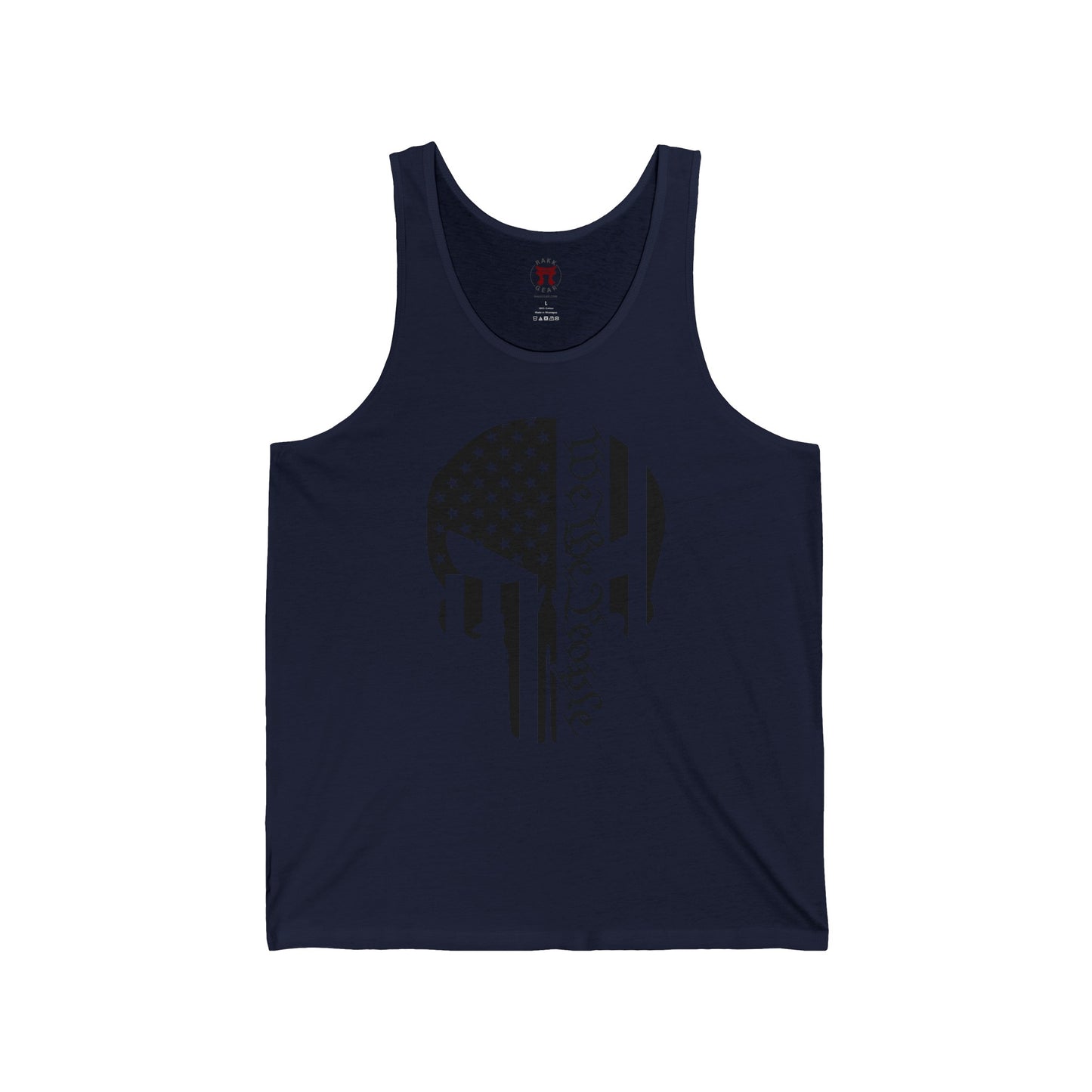 Rakkgear Punisher We The People Tank Top in navy blue