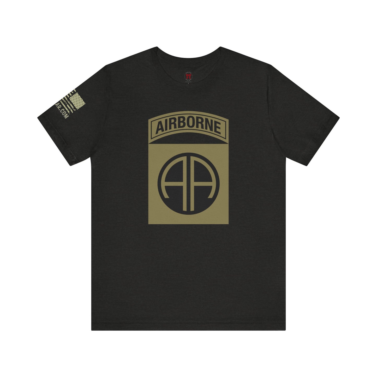 Rakkgear 82nd Airborne Camo Short Sleeve Tee in black