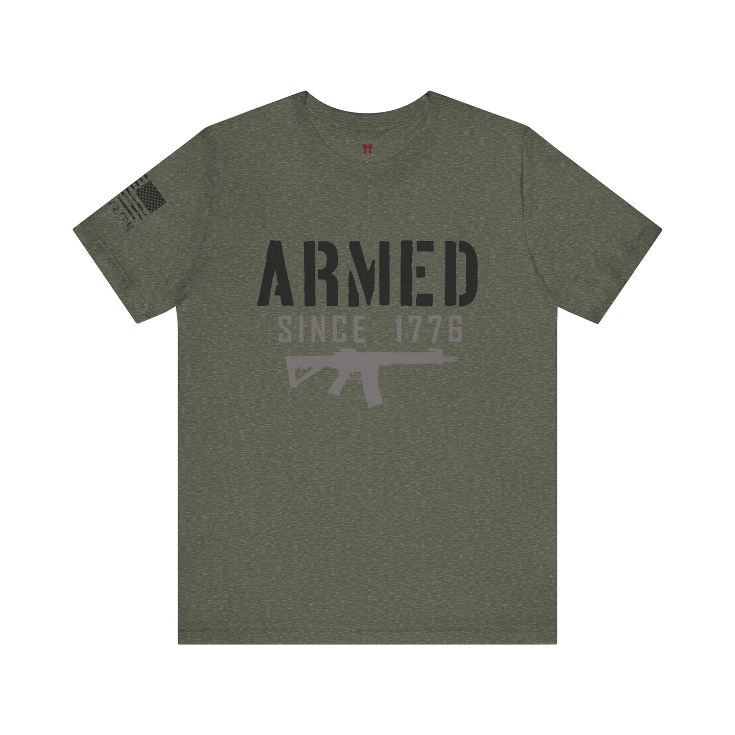 Rakkgear Armed Since 1776 Short Sleeve Tee in military green