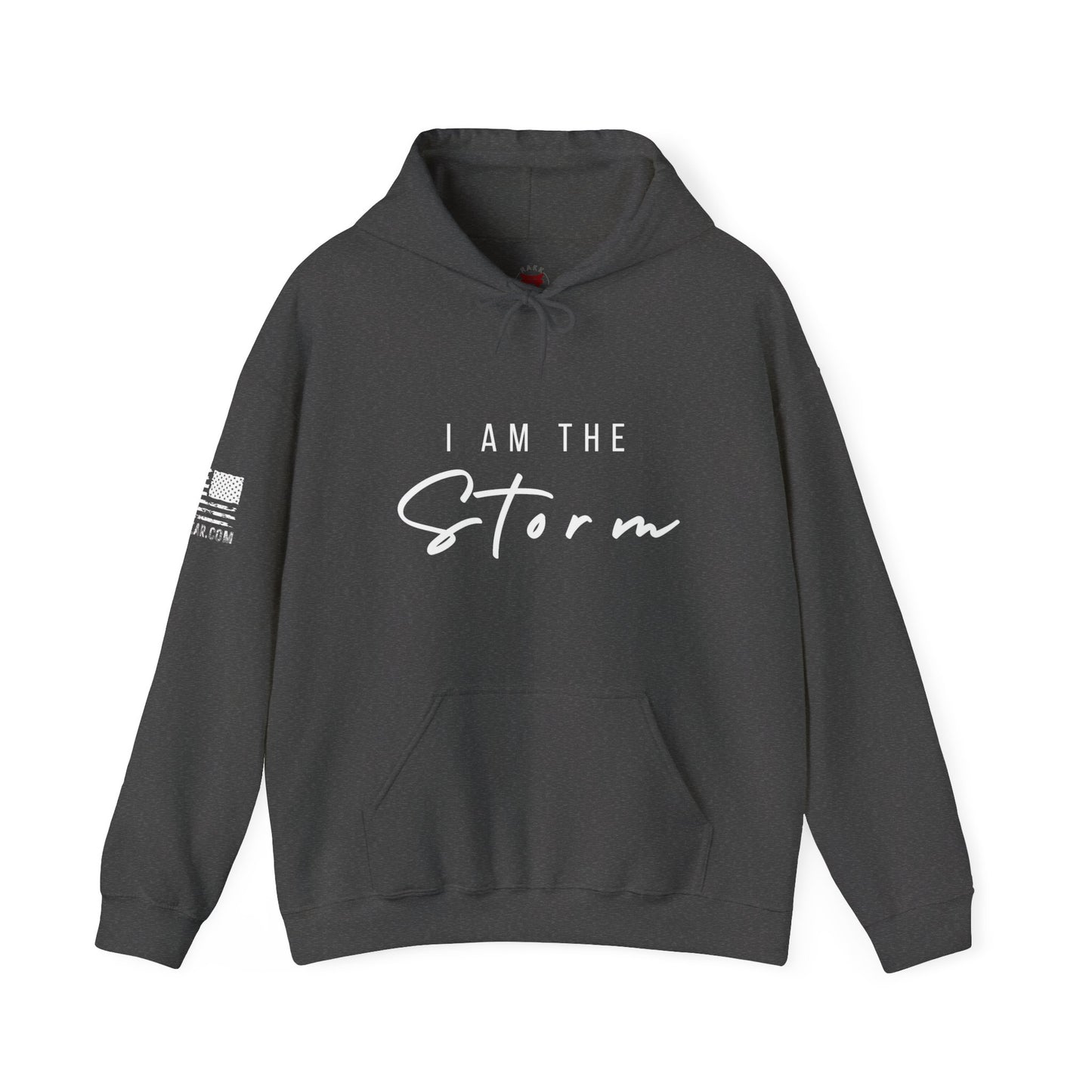 Rakkgear Women's I Am The Storm Heavy Hoodie in dark grey