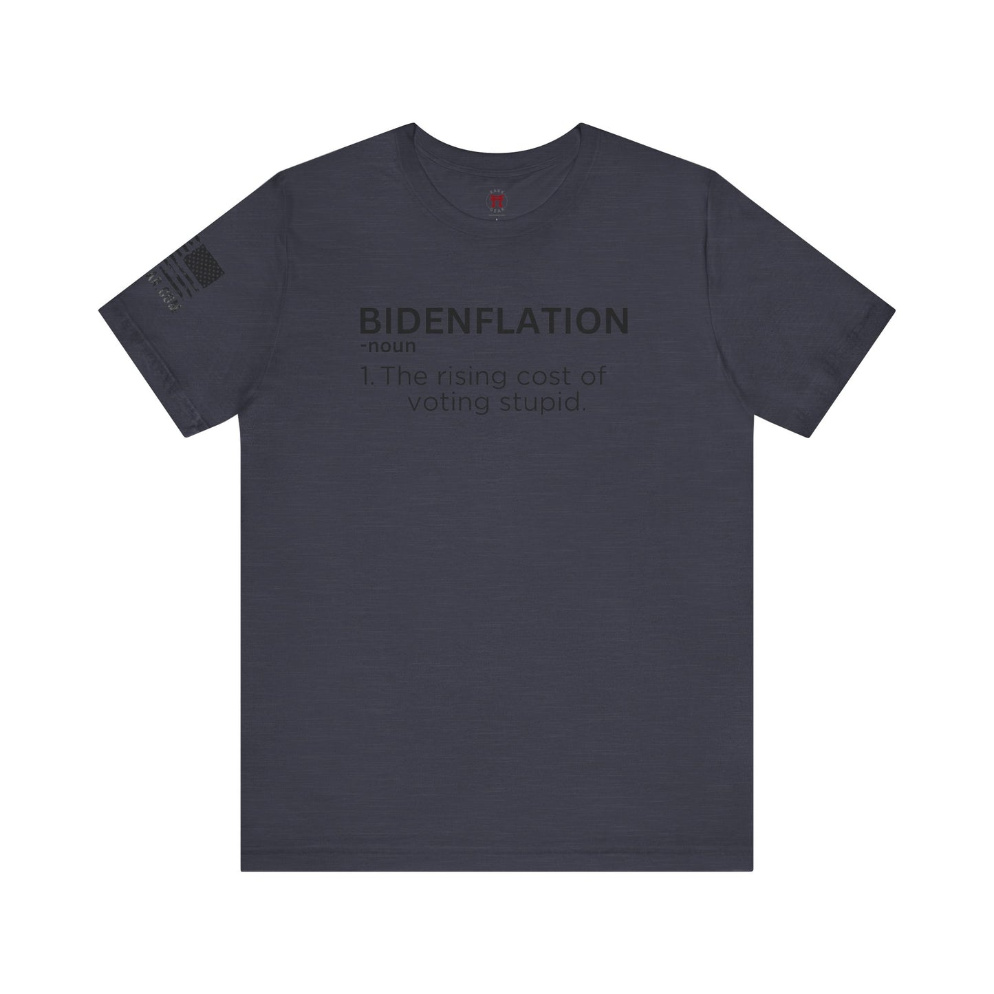 Rakkgear Bidenflation Short Sleeve Tee in navy blue