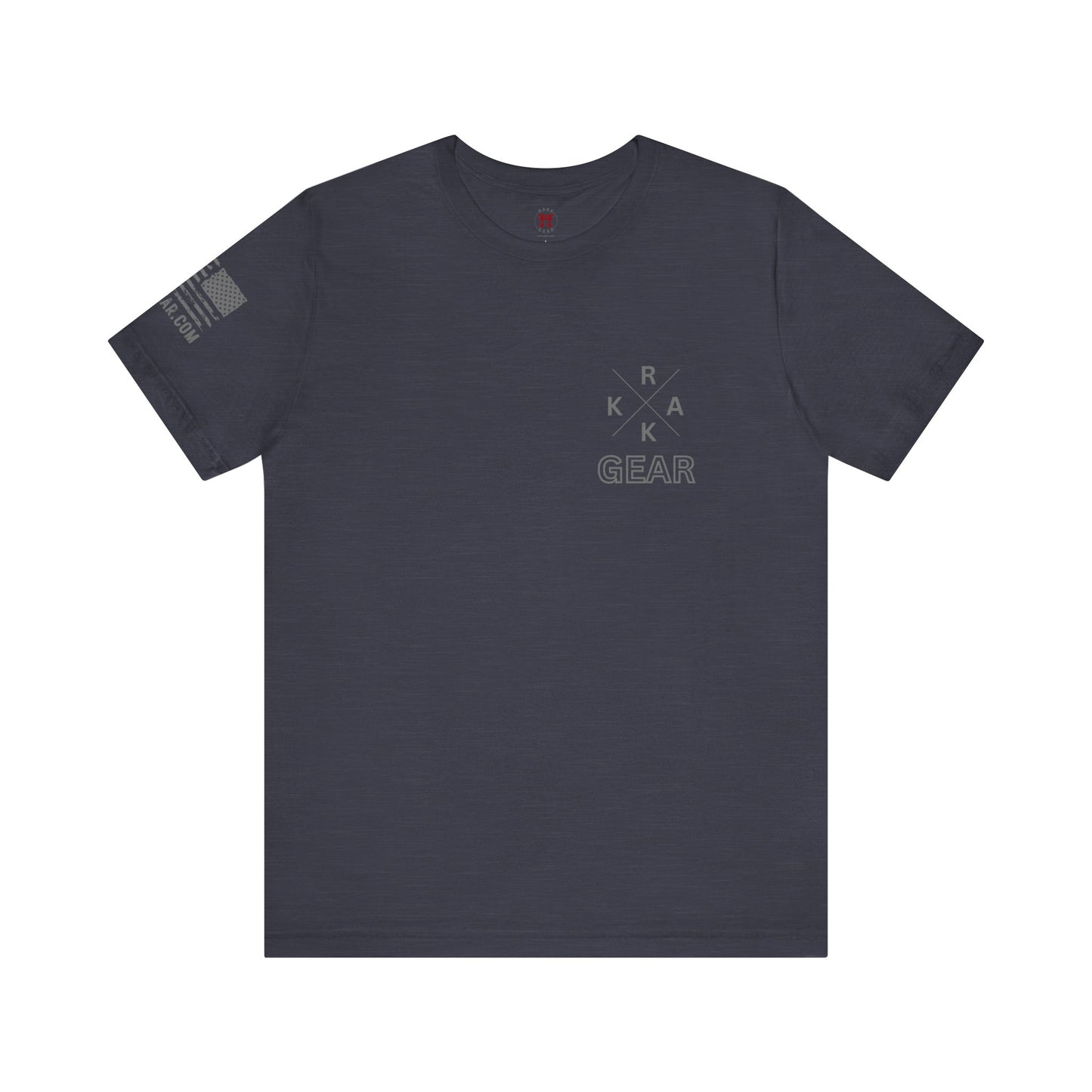 Rakkgear X Logo Short Sleeve Tee in navy blue