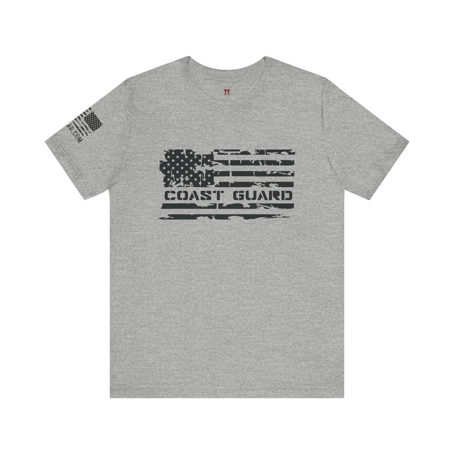 Rakkgear Coast Guard Flag Short Sleeve Tee in Grey