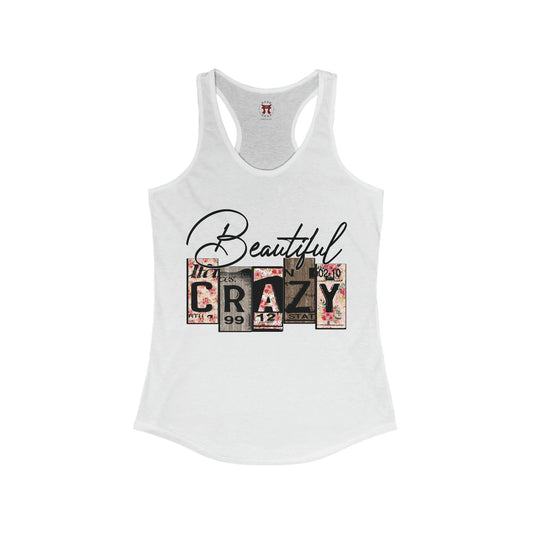 Rakkgear Women's Beautiful Crazy Tank Top in white