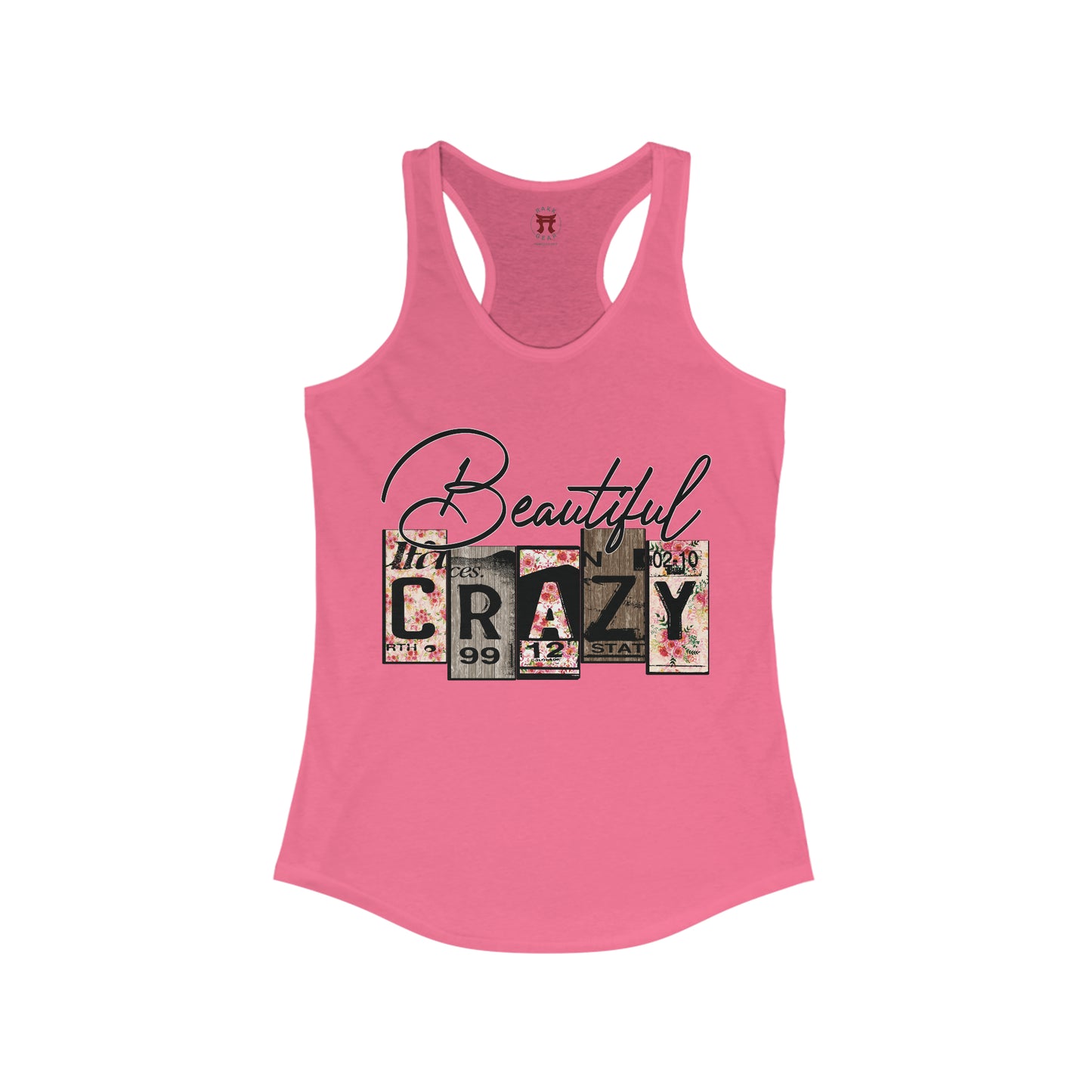 Rakkgear Women's Beautiful Crazy Tank Top in hot pink