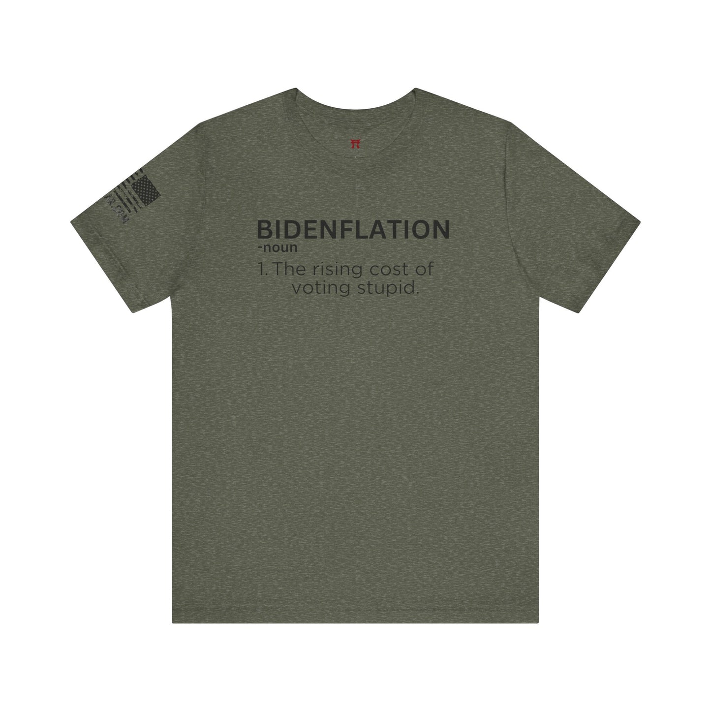 Rakkgear Bidenflation Short Sleeve Tee in military green