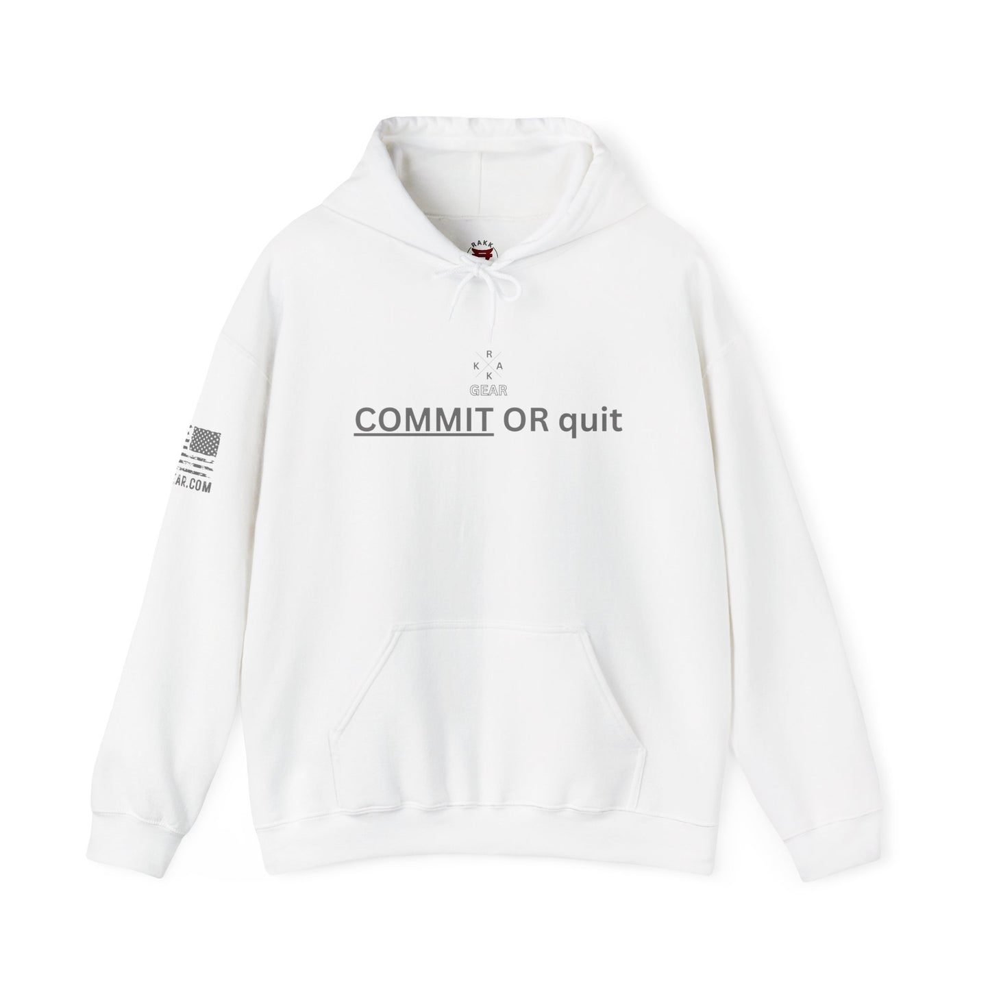 Rakkgear Women's Commit Heavy Hoodie in white