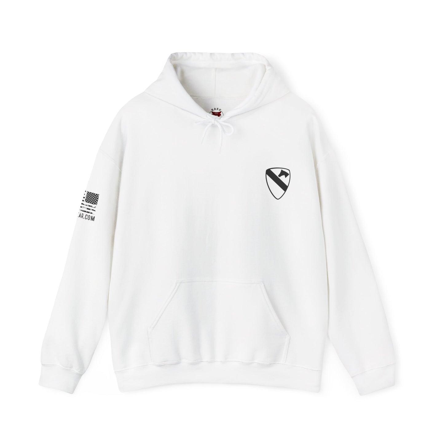 Rakkgear 1st Cav Heavy Hoodie in white