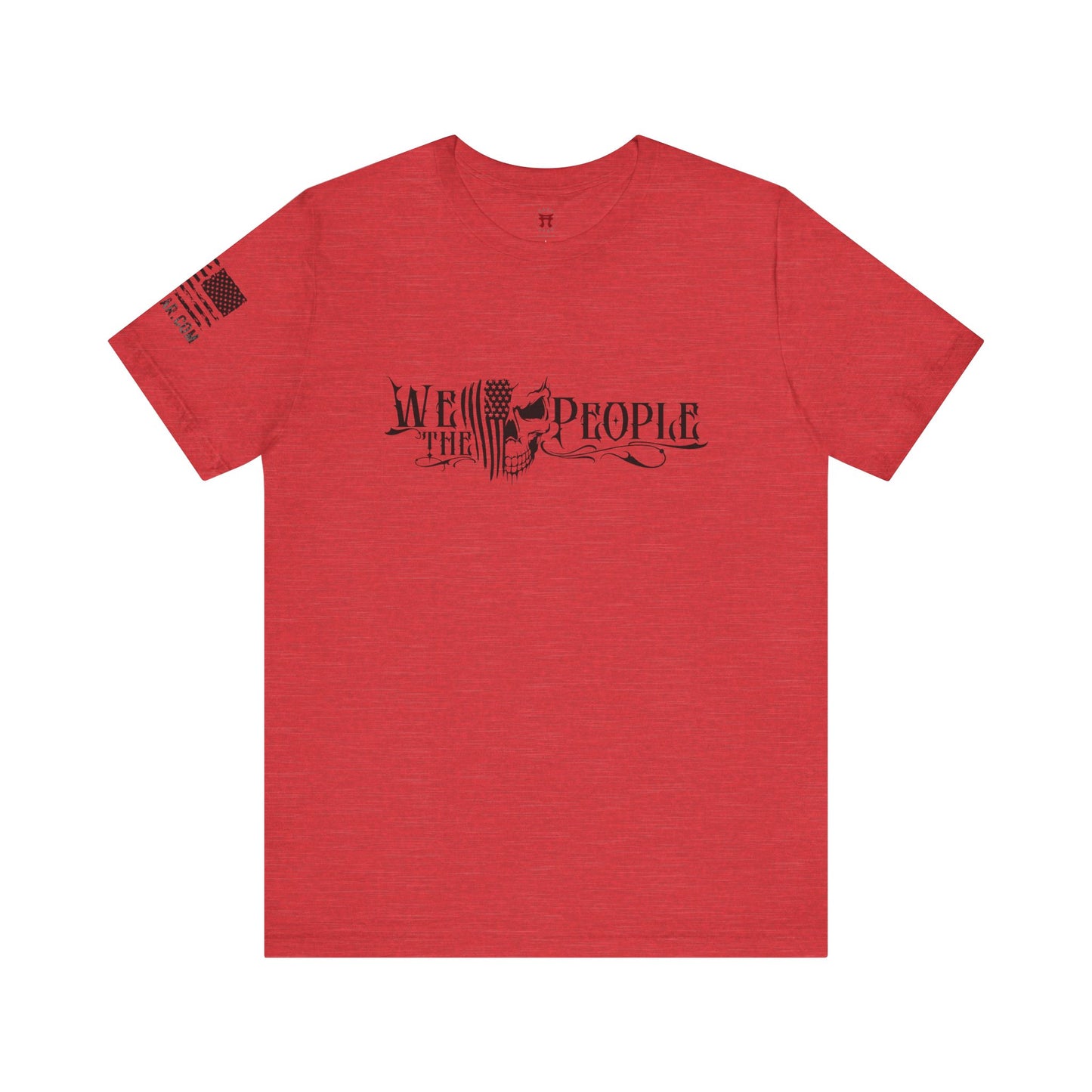 Rakkgear We The People Skull Short Sleeve Tee in red