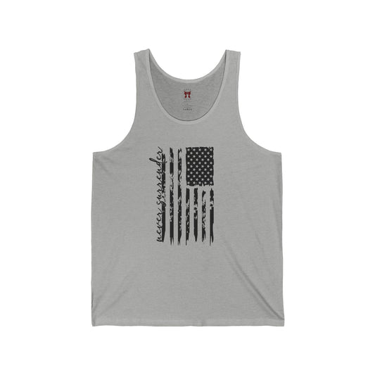 Rakkgear Never Surrender Tank Top in Sports Grey