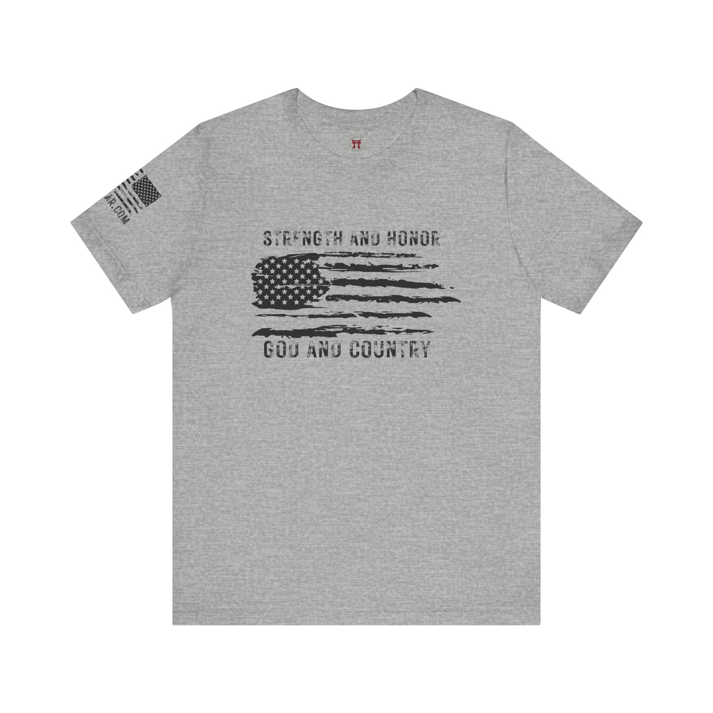 Rakkgear GOD and Country Short Sleeve Tee in grey