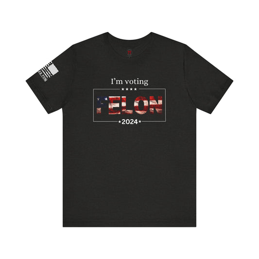 Rakkgear Voting Felon Short Sleeve Tee in black