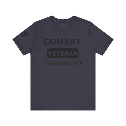 Rakkgear Afghanistan Veteran Short Sleeve Tee in navy blue
