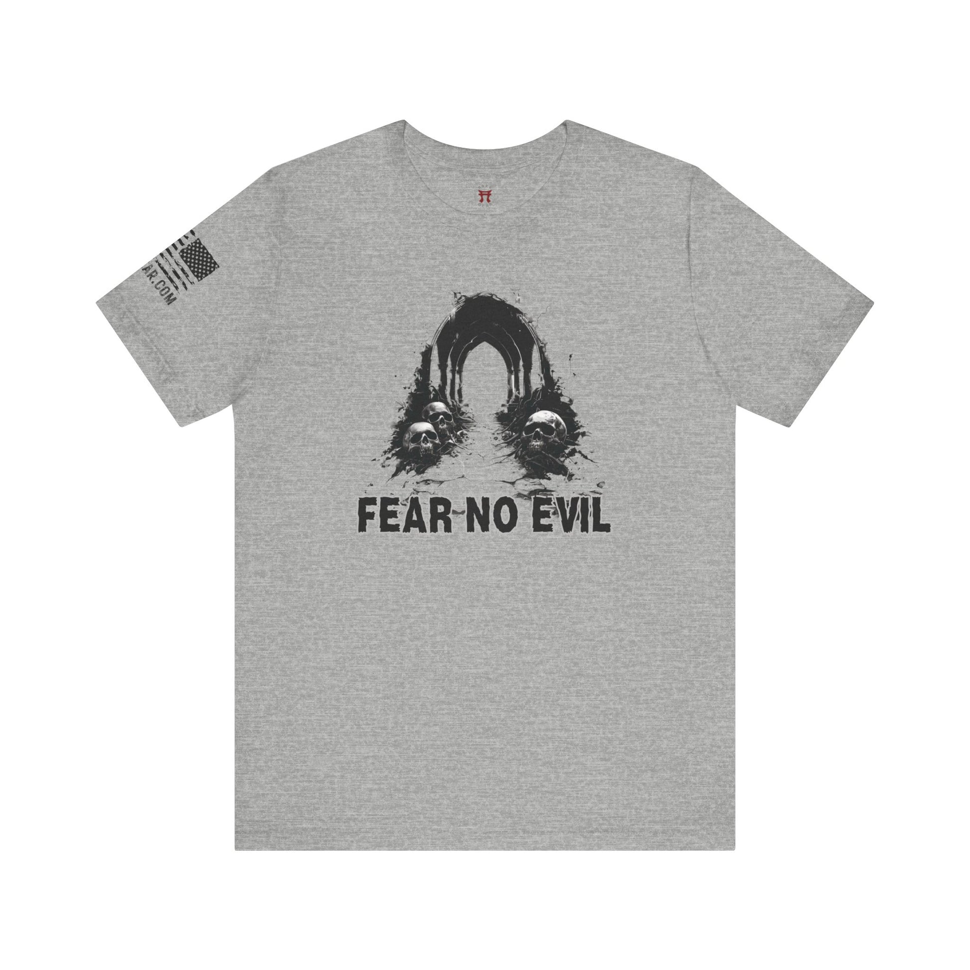 Rakkgear Fear No Evil Short Sleeve Tee in Grey