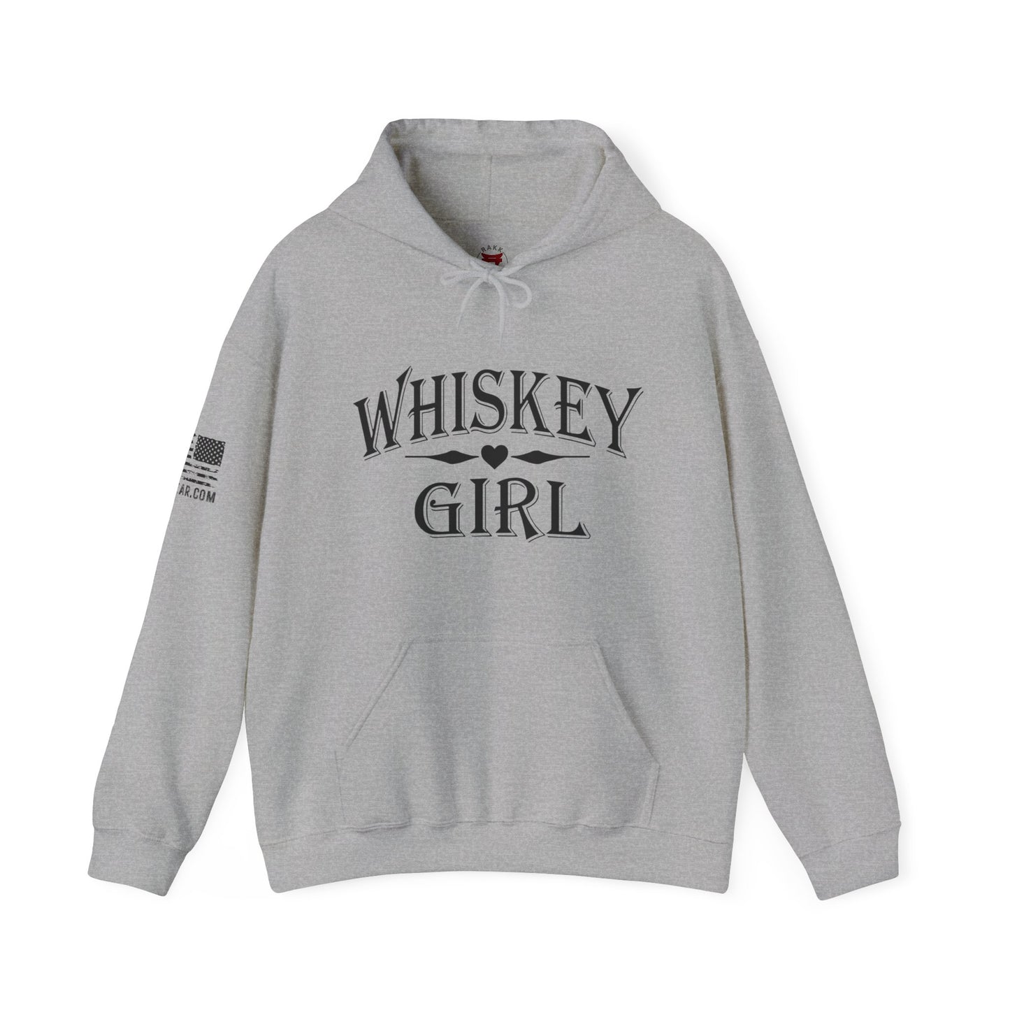 Rakkgear Women's Whiskey Girl Heavy Hoodie in grey