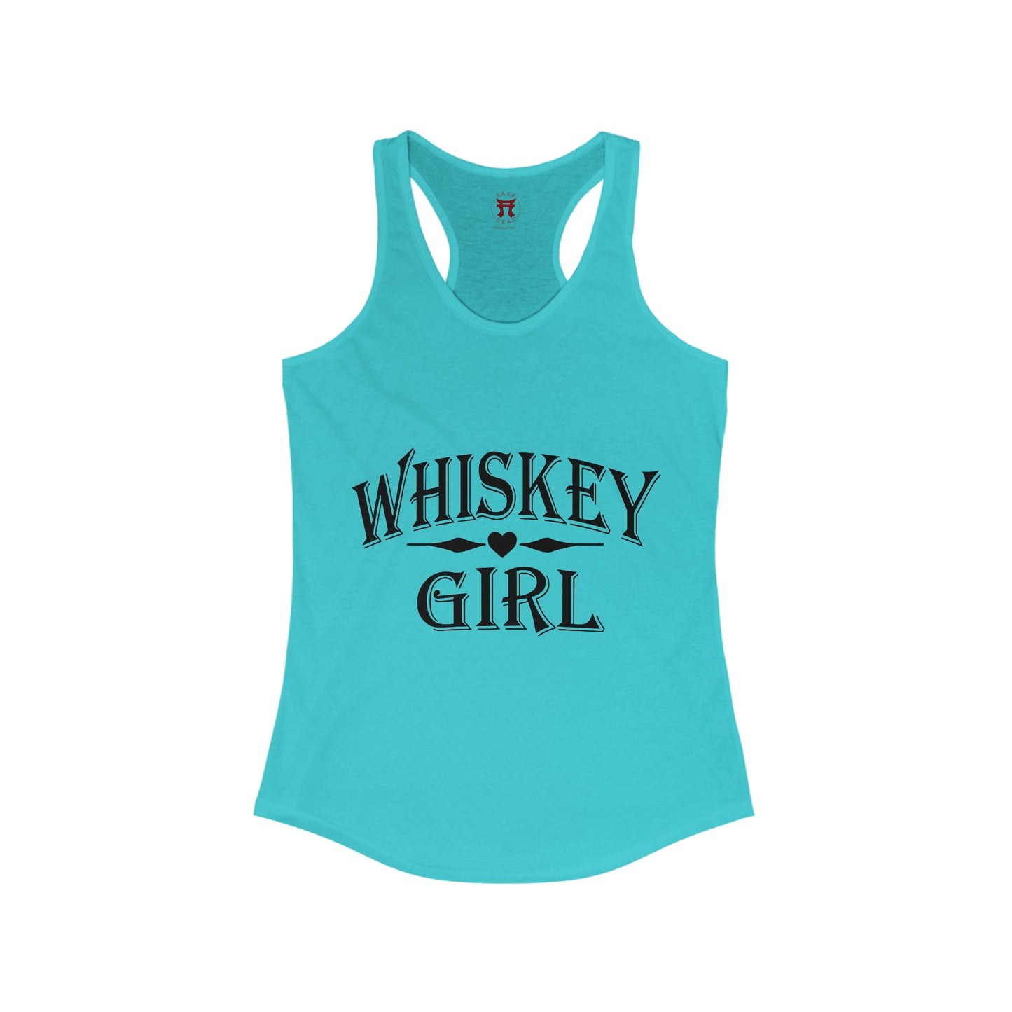 Rakkgear Women's Whiskey Girl Tank Top in turquoise