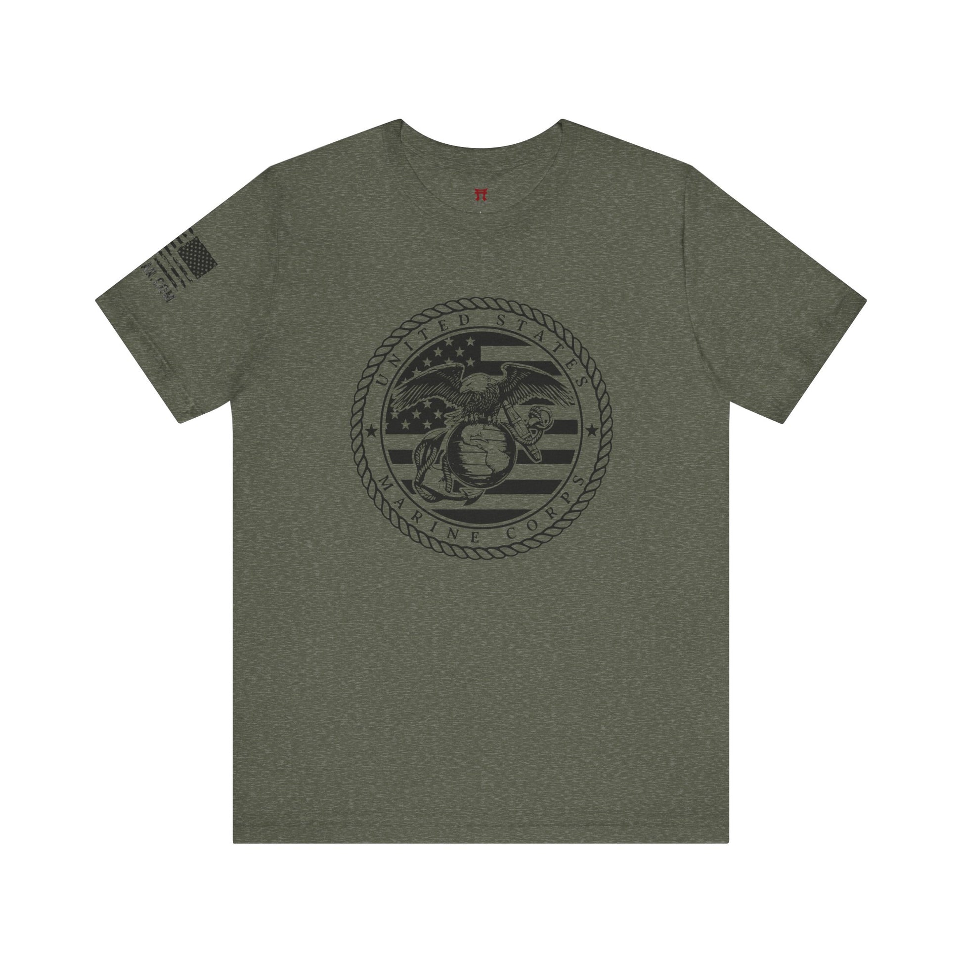 Rakkgear Marine Corps Short Sleeve Tee in military green