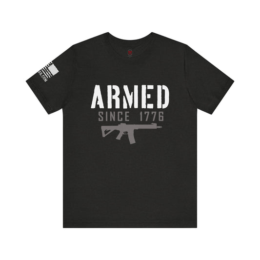 Rakkgear Armed Since 1776 Short Sleeve Tee in black