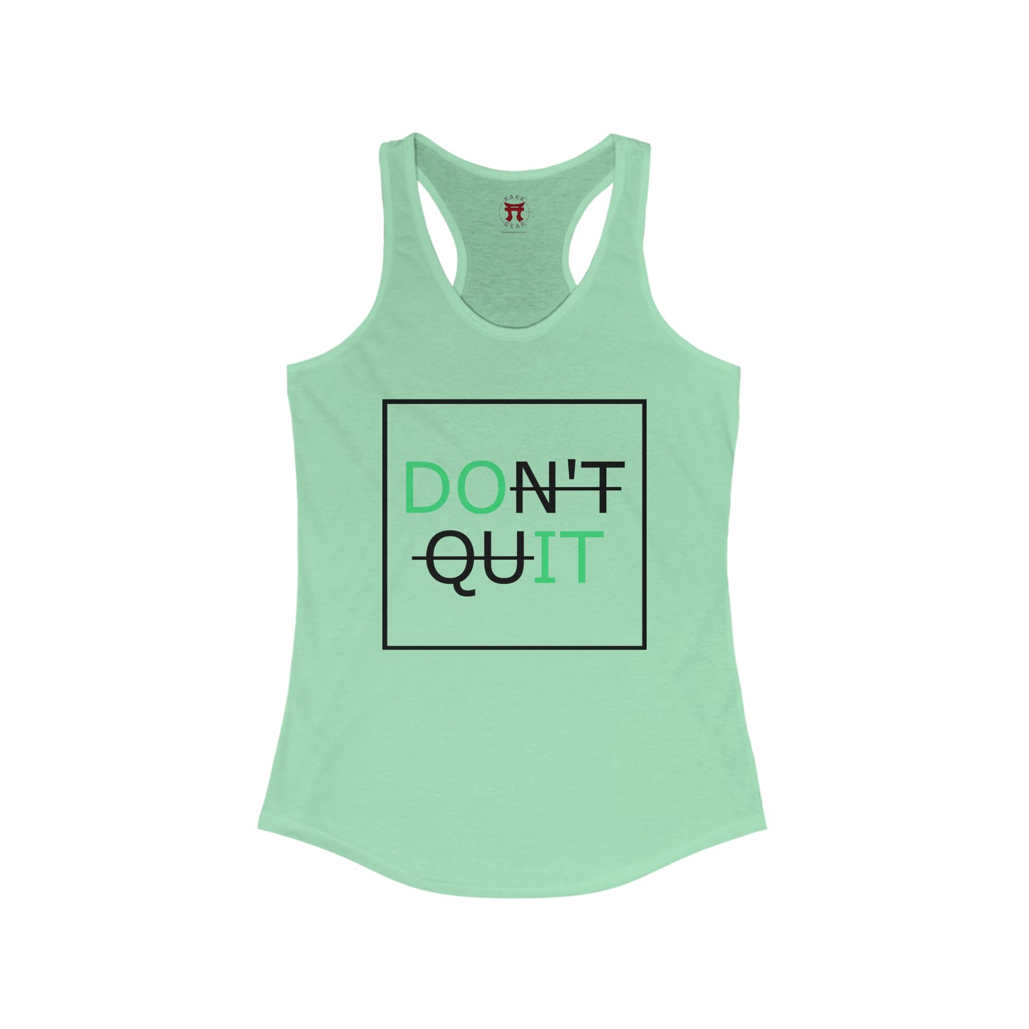 Rakkgear Women's Don't Quit Tank Top in Green