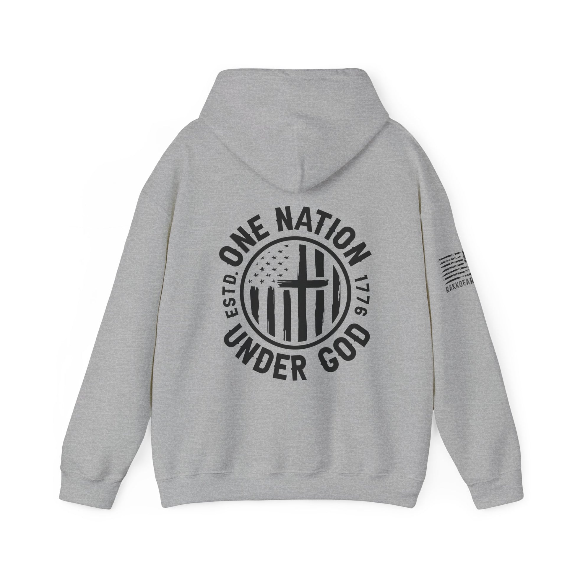 Rakkgear Women's One Nation Heavy Hoodie in grey