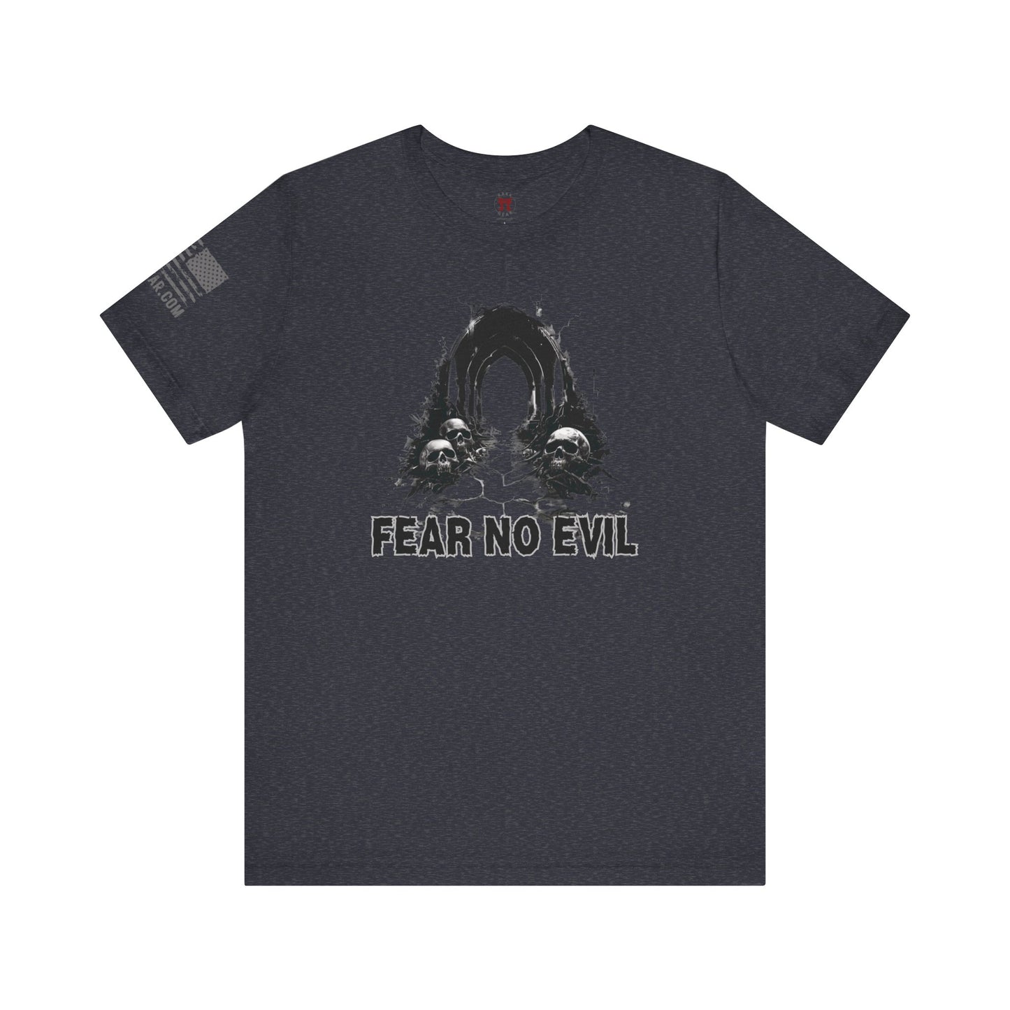 Rakkgear Fear No Evil Short Sleeve Tee in Navy Blue