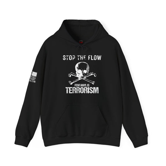 Rakkgear Stop The Flow Heavy Hoodie in black