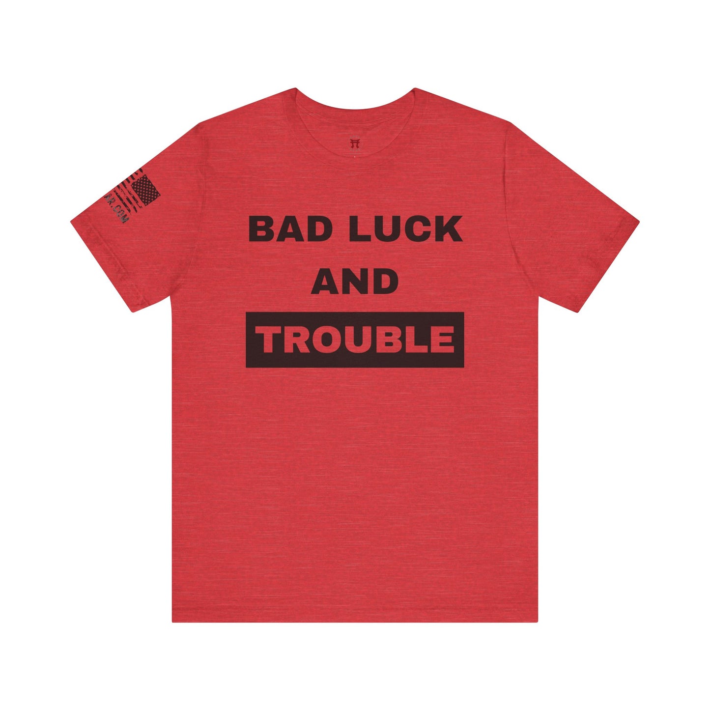 Rakkgear Men's Bad Luck and Trouble Short Sleeve Tee in Red