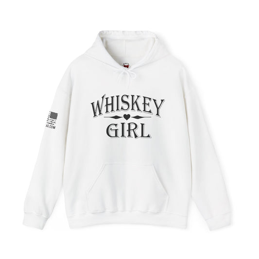 Rakkgear Women's Whiskey Girl Heavy Hoodie in white