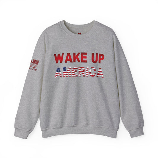 Rakkgear Women's Wake Up America Sweatshirt in grey