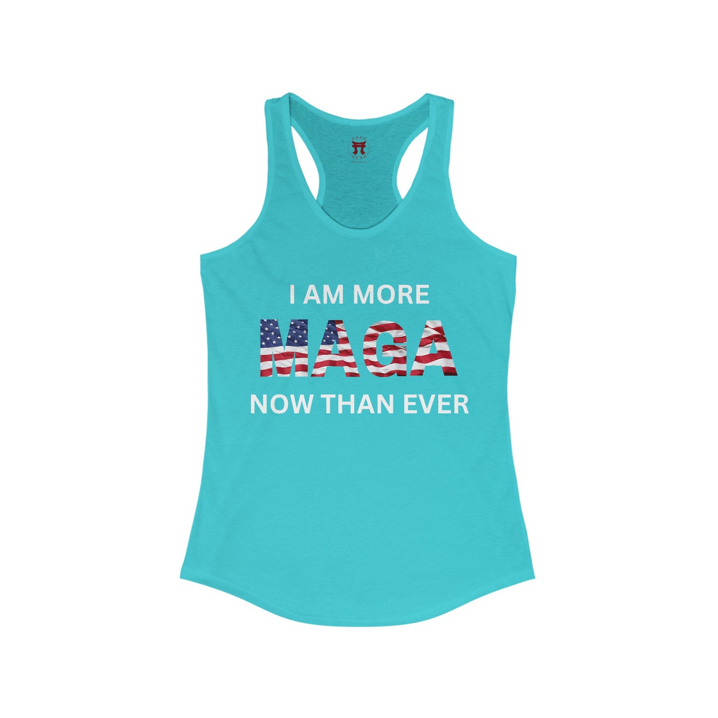 Rakkgear Women's More MAGA Tank Top in turquoise