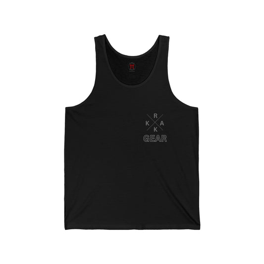 Rakkgear Men's X Logo Tank Top in black