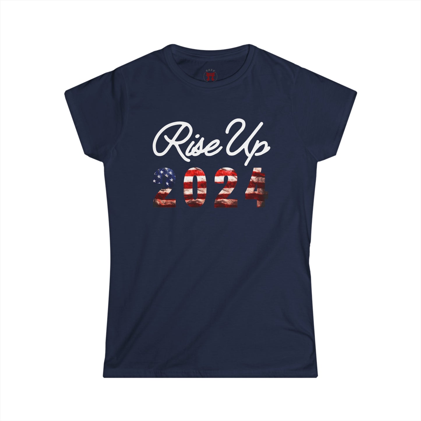 Rakkgear Women's Rise Up Short Sleeve Tee in navy blue