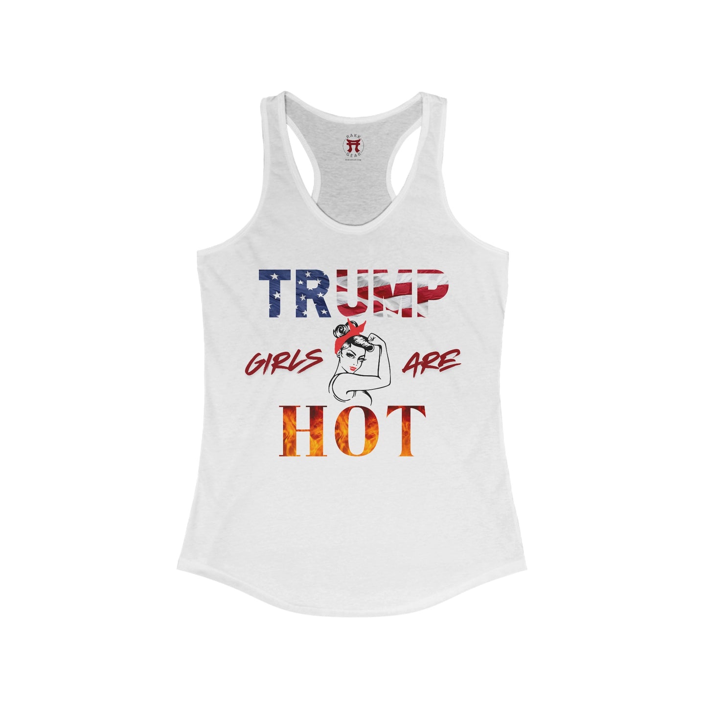 Rakkgear Women's Trump Girls Tank Top in white